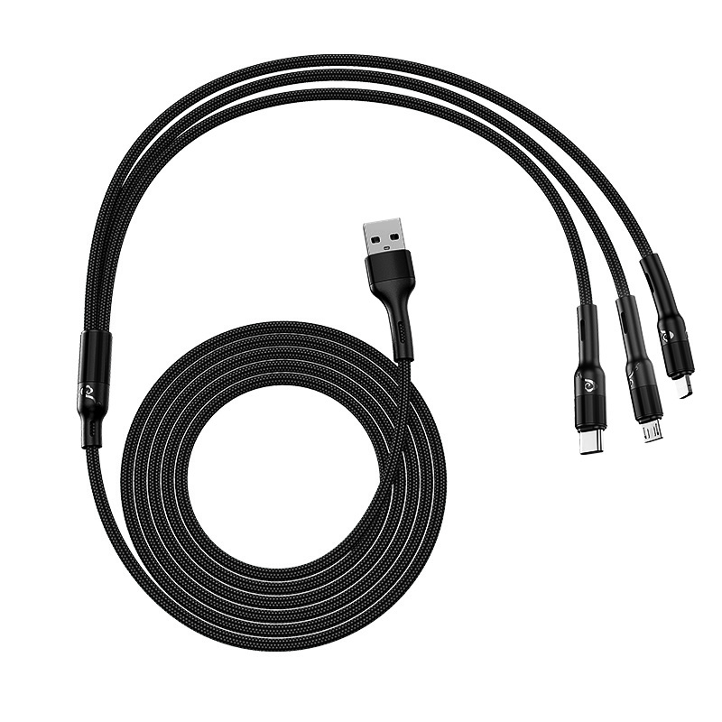 D3  USB to Type-C&amp;Lightning&amp;Micro(3in1) Cable