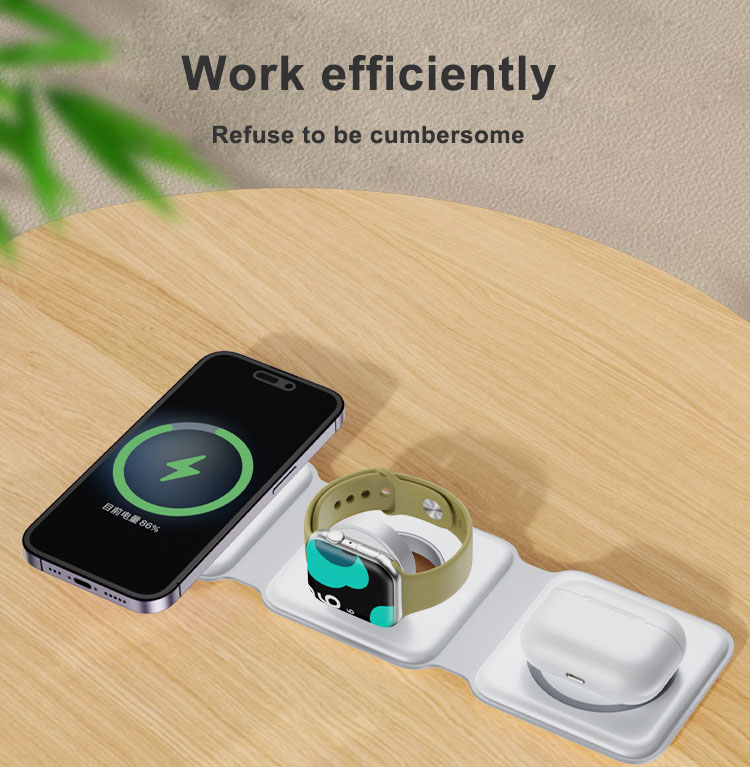 W03 3in1 Wireless Fast Charger 