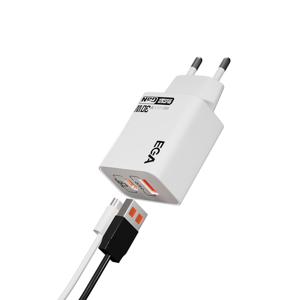 C301 30W Dual port GaN fast charger