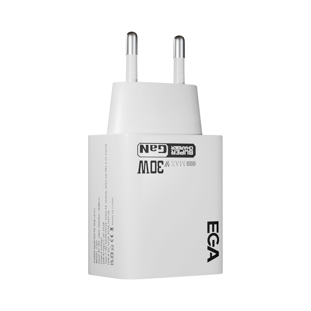 C301 30W Dual port GaN fast charger