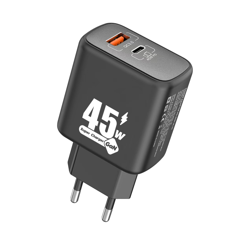 C45 45W Dual port GaN fast charger