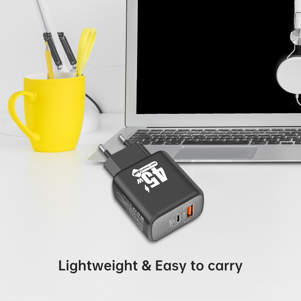 C45 45W Dual port GaN fast charger